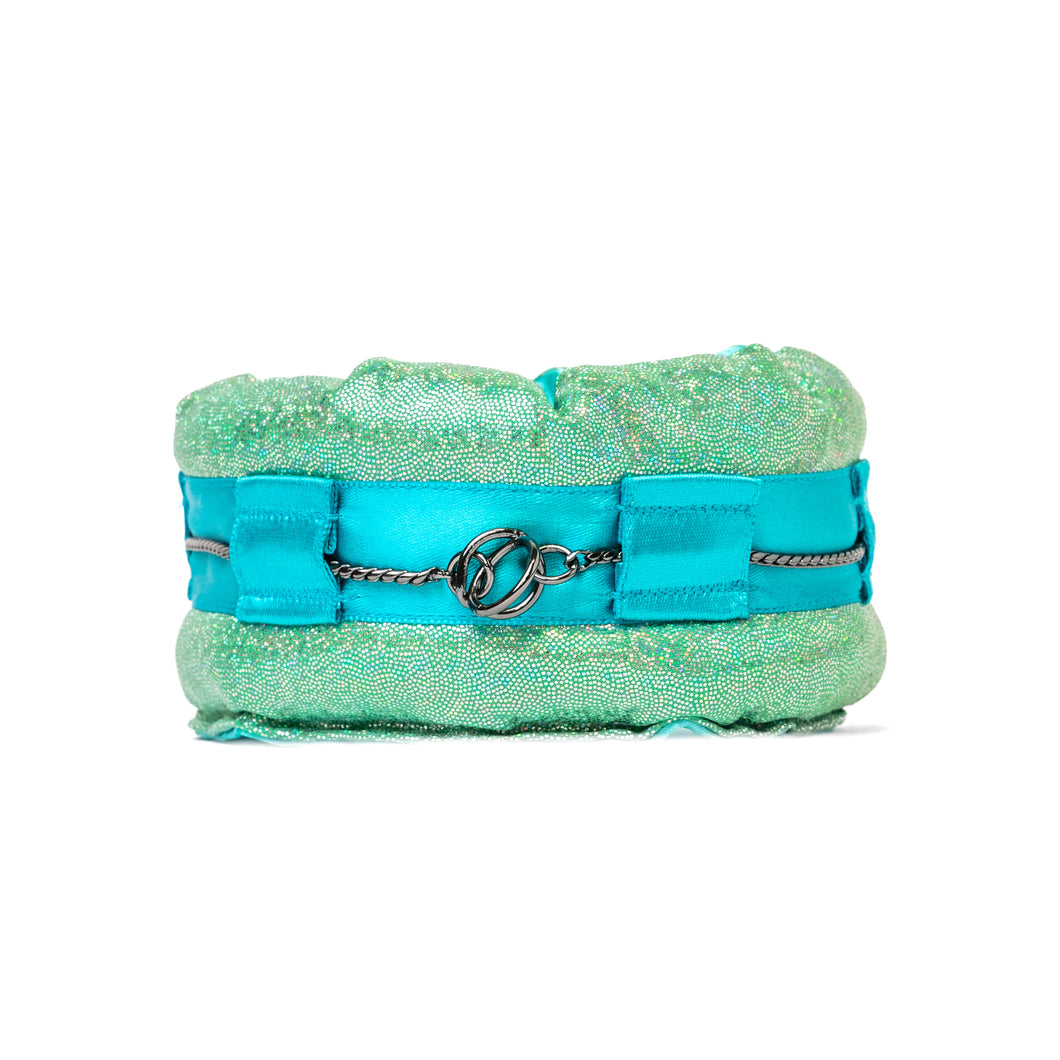 Miniature Collar Poodle Supply Mint & Turquoise Holographic
