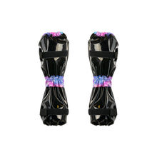 Load image into Gallery viewer, Poodle Supply Set 4 Leg Protectors Black / Glossy Rainbow
