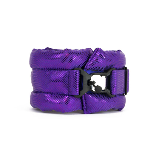 Standard Fluffy Magnetic Collar Metallic All Purple Everything