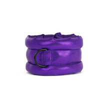 Load image into Gallery viewer, Standard Fluffy Magnetic Collar Metallic All Purple Everything

