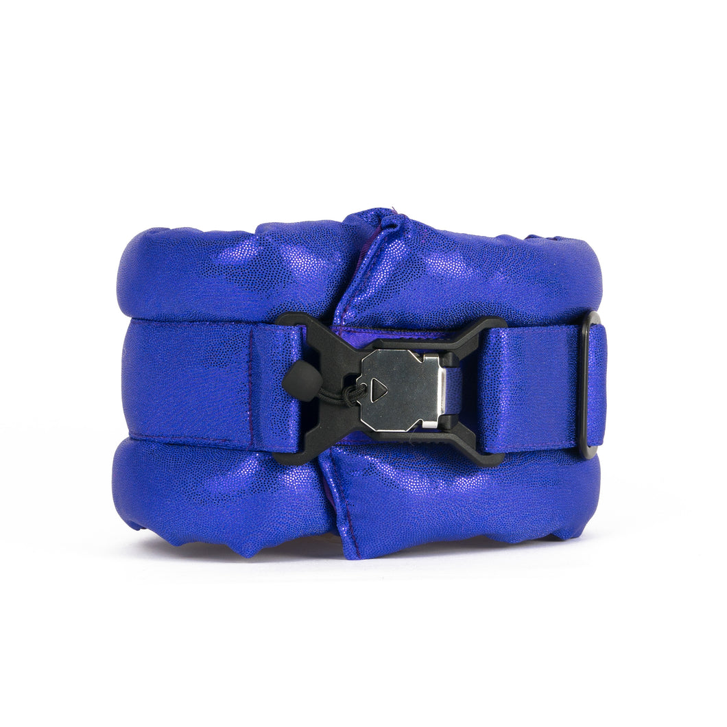 Standard Fluffy Magnetic Collar Glossy All Royal Blue