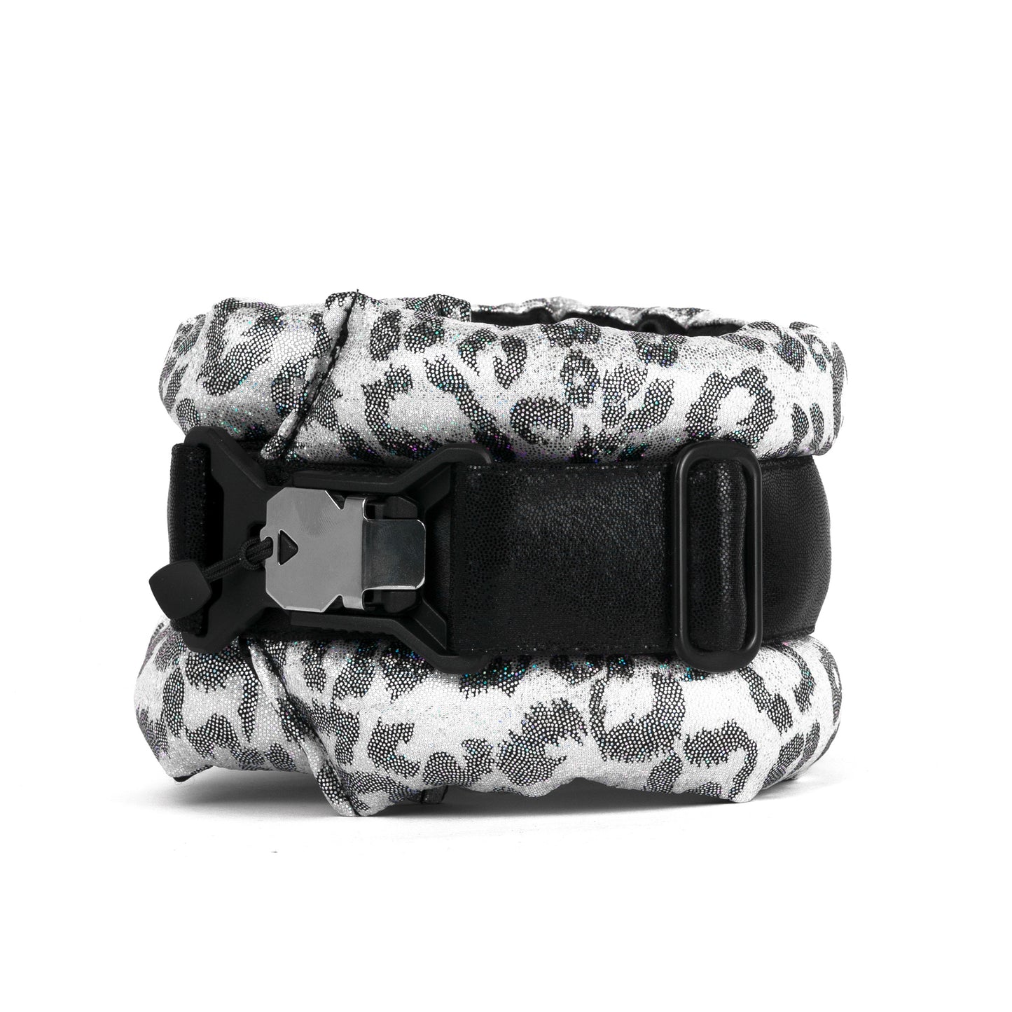 Standard Fluffy Magnetic Collar Holographic Leopard