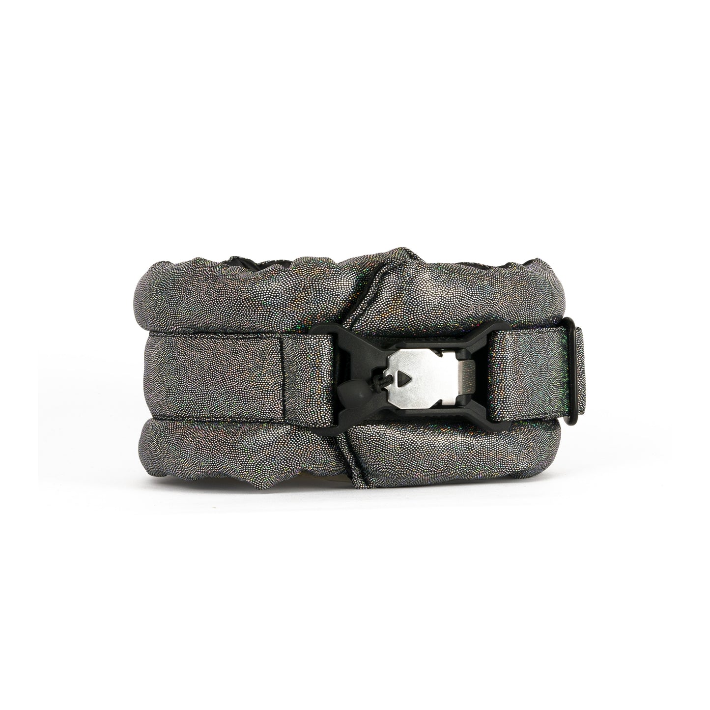 Medium Fluffy Magnetic Collar Holographic Jet Black
