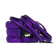 Load image into Gallery viewer, Standard Fluffy Magnetic Collar Metallic All Purple Everything
