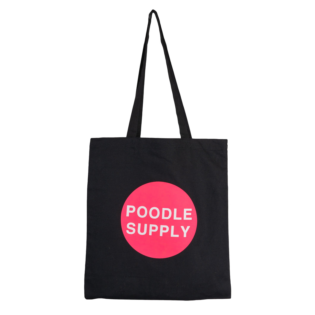 Poodle Supply Logo Tote Bag Black