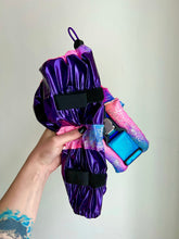 Načíst obrázek do prohlížeče Galerie, Collar + Leg Protectors Set: Standard Fluffy Magnetic Collar &amp; Set of 4 Leg Protectors Purple Turquoise
