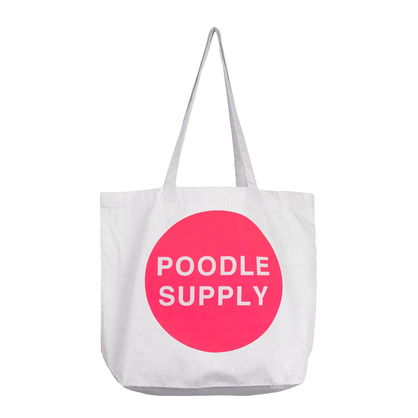 Poodle Supply Logo Tote Bag White